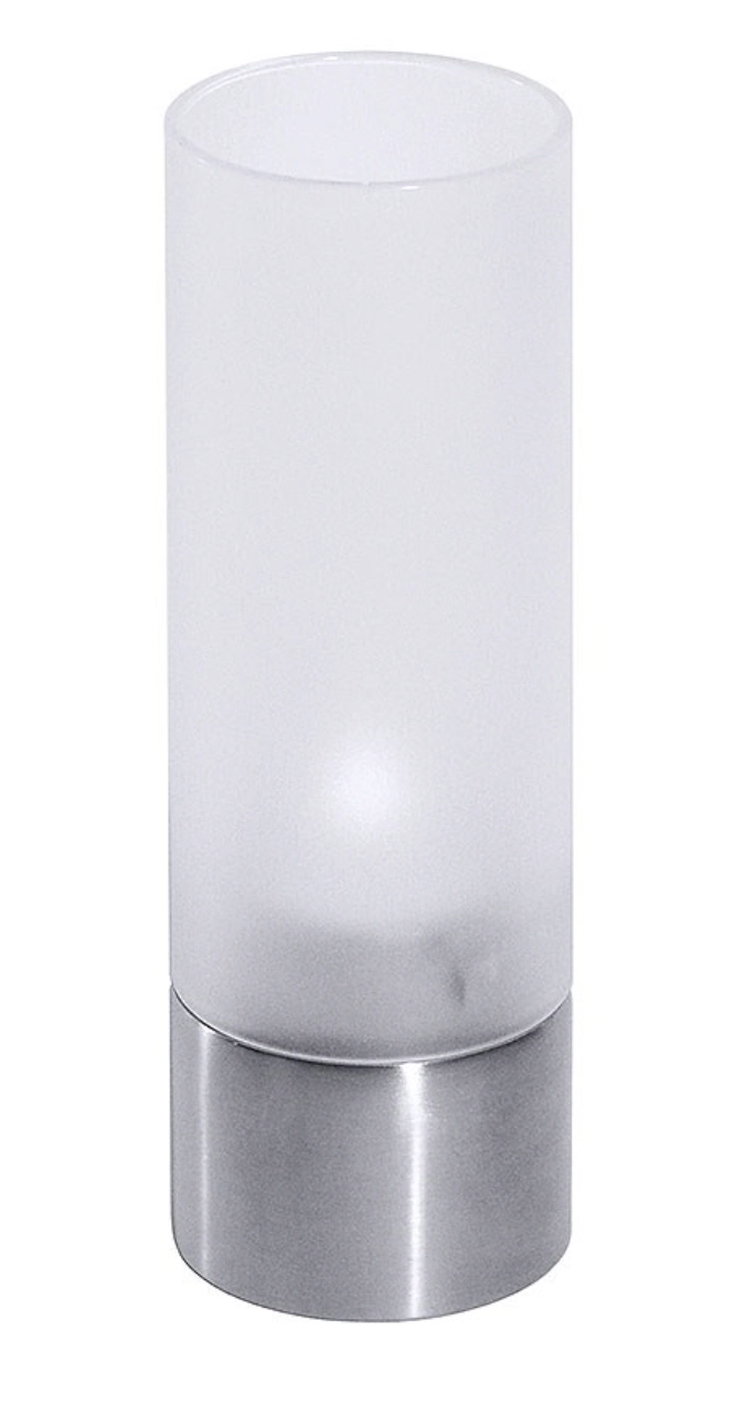 Kerzenhalter mit Glas H: 15.5cm D: 5cm