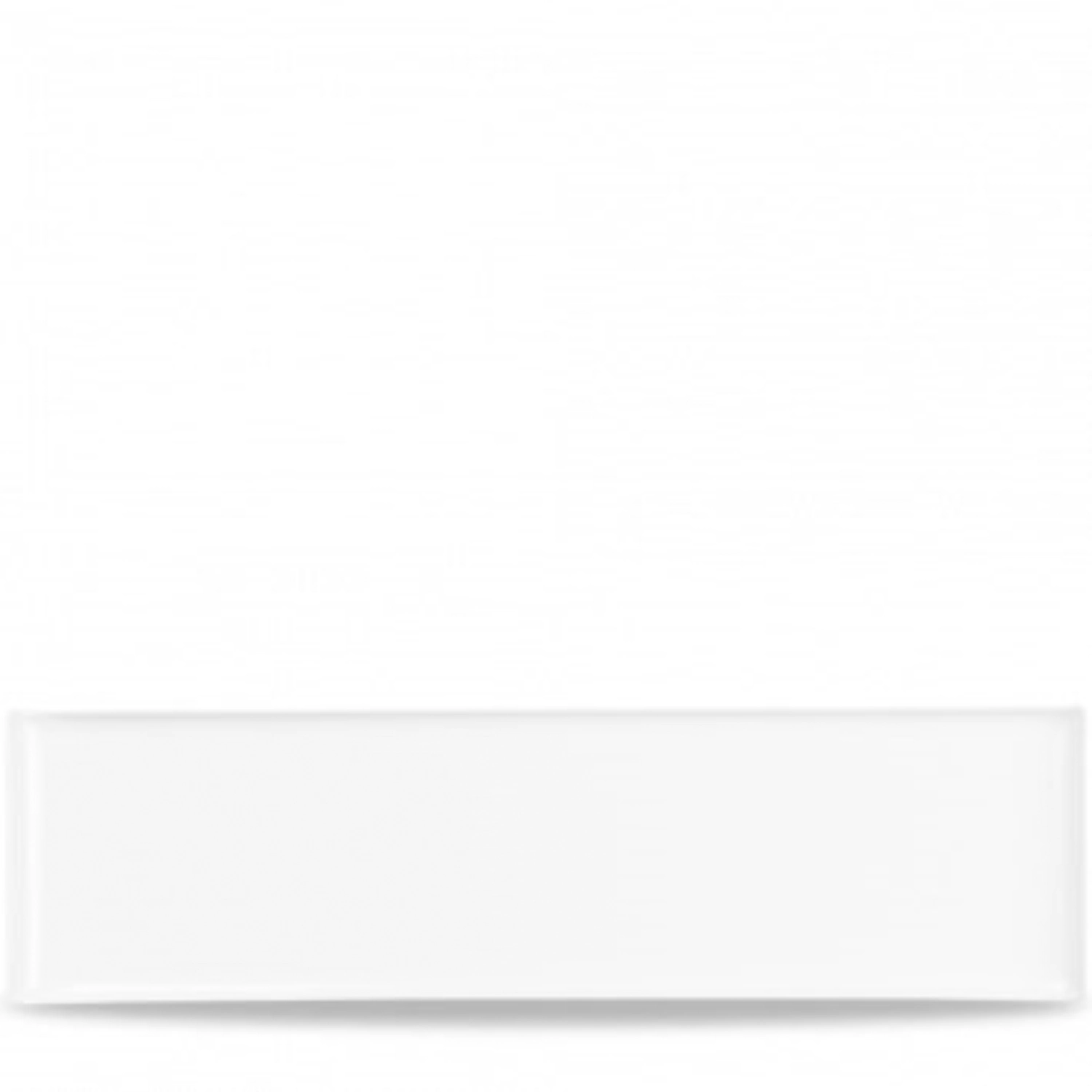 Alchmey Melamine White Buffet Tablett Rechteck 30x14.5cm