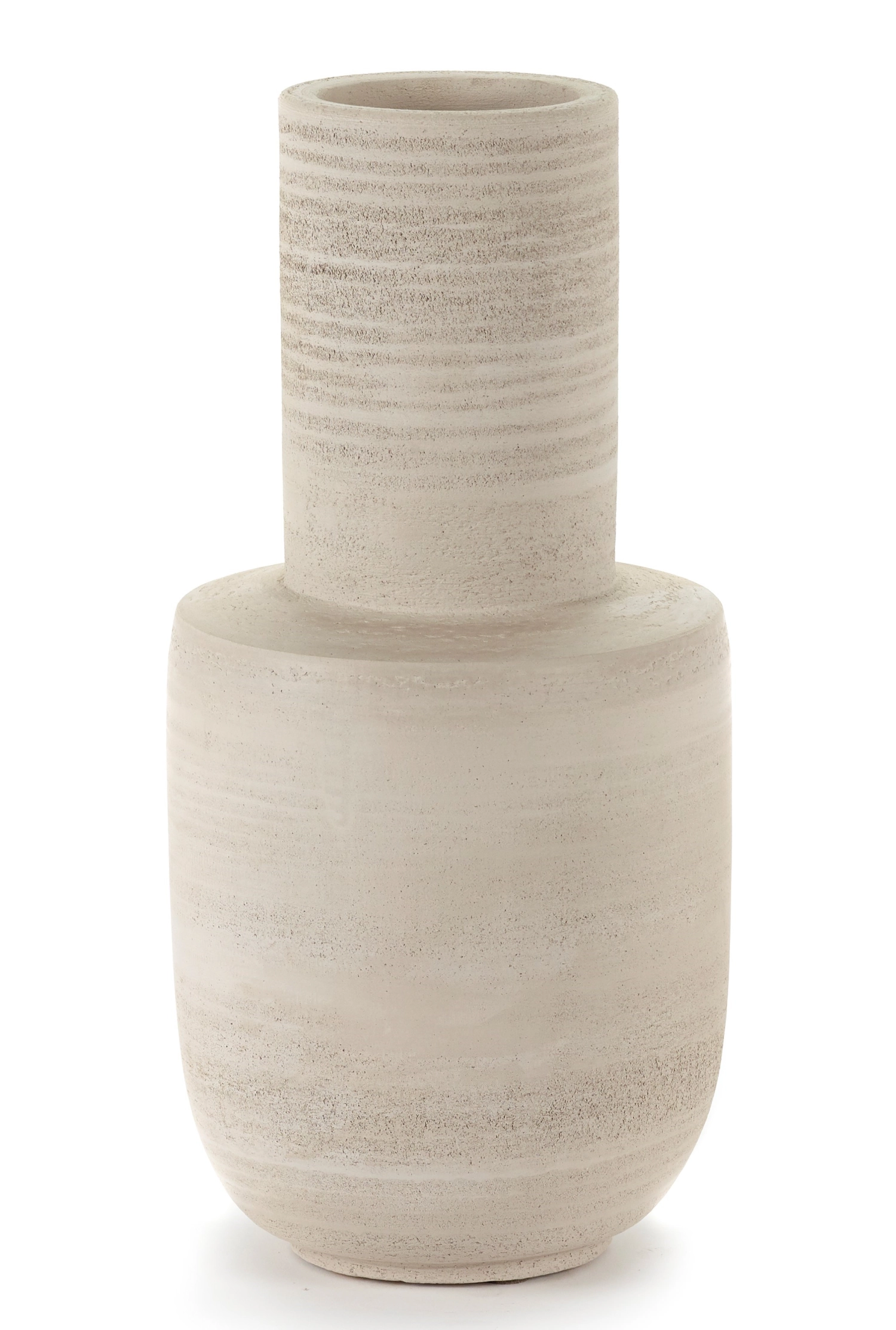 Piet Bonn VOLUMES, Vase M, L 17.5 W 17.5 H 37cm, beige