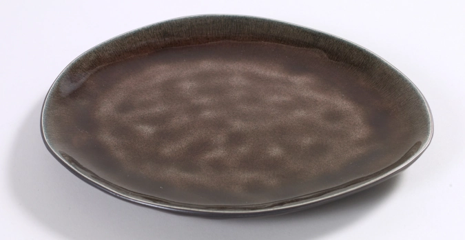 Pascale Naessens Pure Teller oval M 20x17x1.8 cm Brown