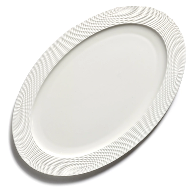 Nido Platte oval 34x22x2 cm White