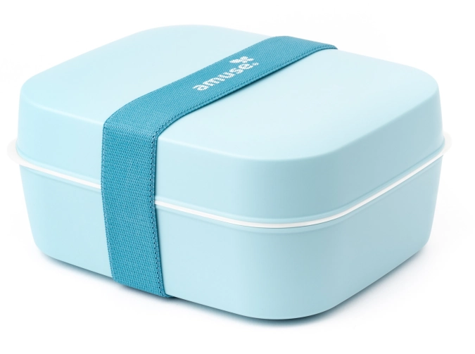 Amuse Basic Lunchbox 3-in-1 18x15x8.5cm blau
