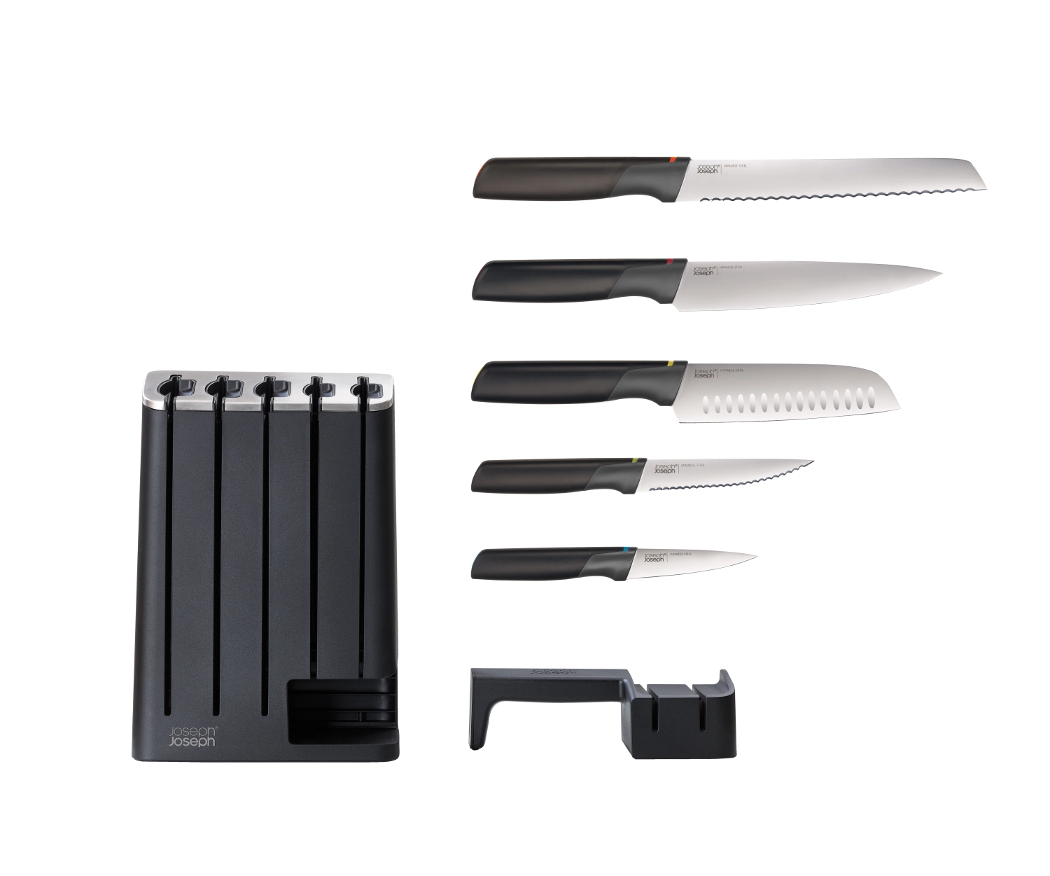 Elevate Knives SlimBlock 5tlg. mit Messerschleifer