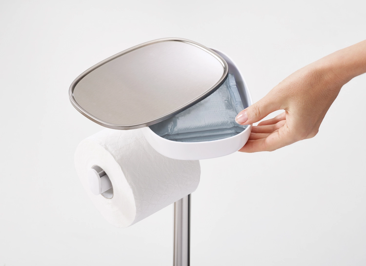 EasyStore Toilettenpapier-Ständer mit Bürste