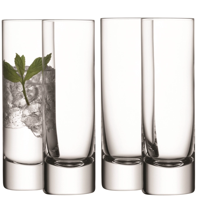 4er Set Bar Longdrinkglas