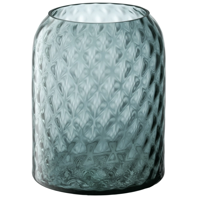 Dapple Vase Laterne H16cm Water Blue