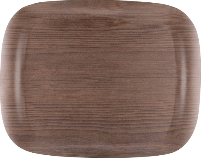 Tablett Earth Wave Warm Wood 42x32cm