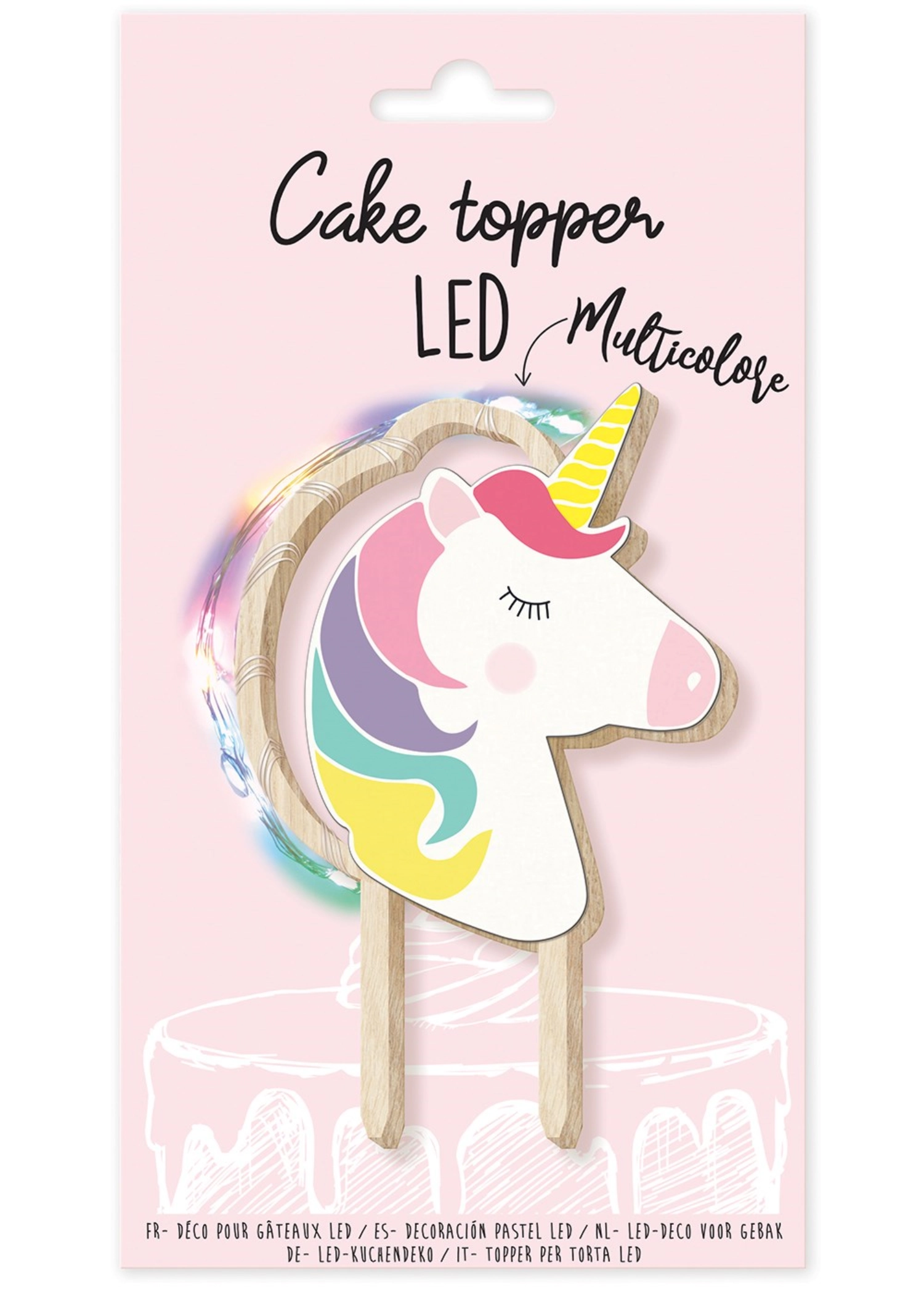 Cake Topper mit LED-Beleuchtung