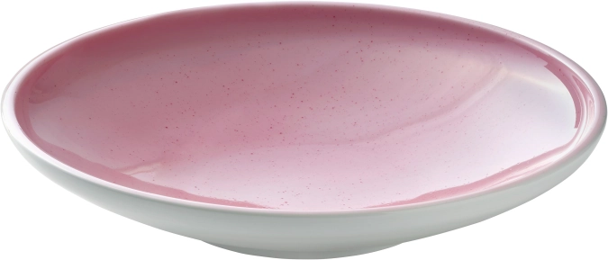Shiro Pink Splash Teller tief rund coupe 26cm