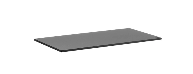 Buffetplatte Schichtstoff, schwarz, 49x25x0,8cm