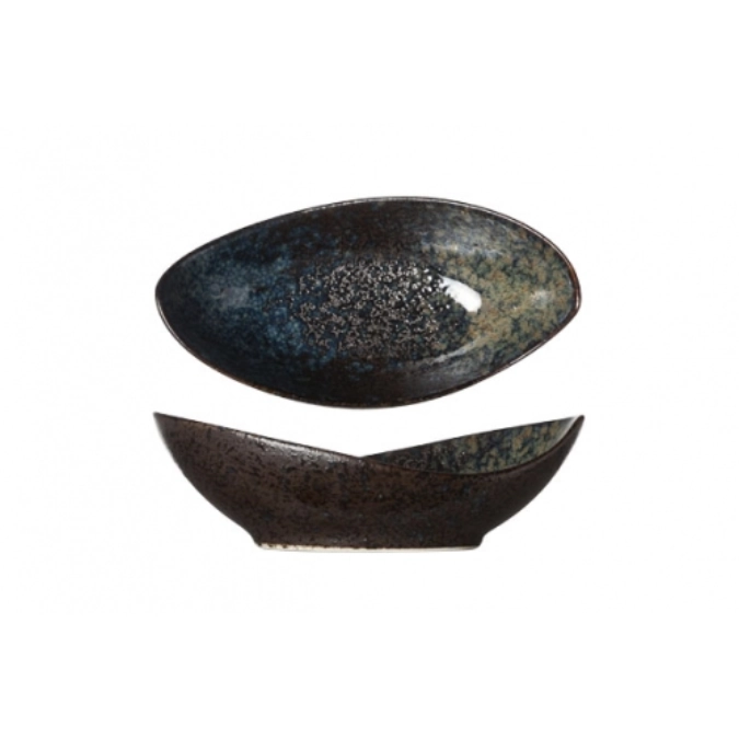 Black Yoru Schüssel oval, 16x8x5 cm