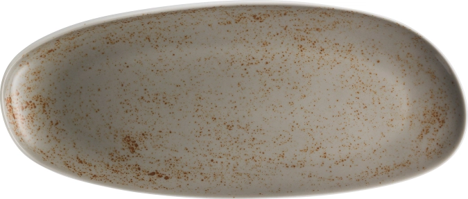 Pottery Unique Lightgrey Platte asymmetrisch coup
