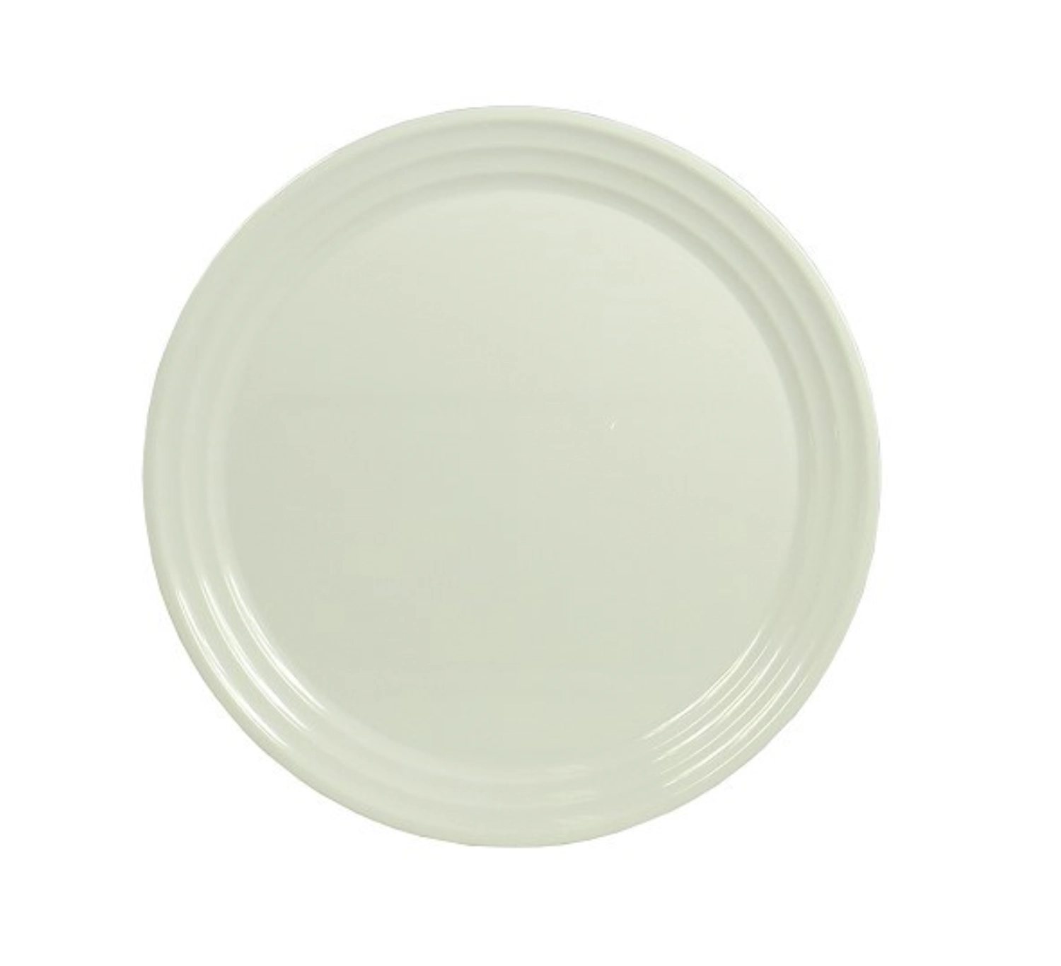 Assiette plate polycarbonate blanc incassable D25cm