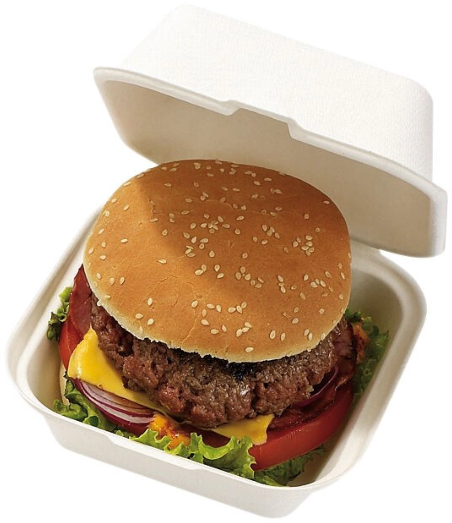 500 Stück Burger Box 150x150x44mm