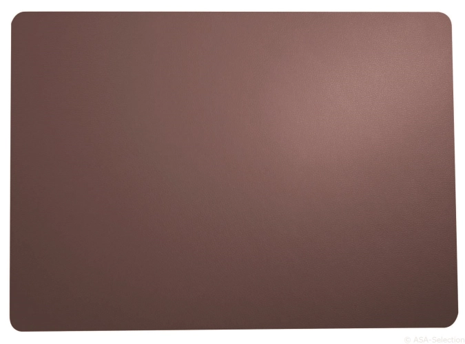 Pvc aspect cuir set de table 33x46cm fine plum