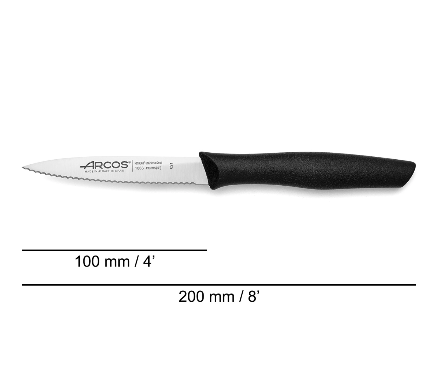 Nova Rüstmesser mit Wellenschliff