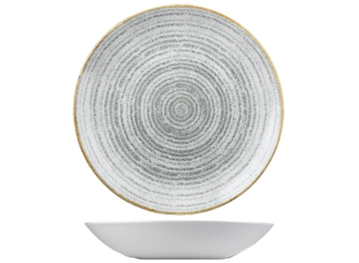 Assiette creuse stone grey 18.2cm 42.6cl