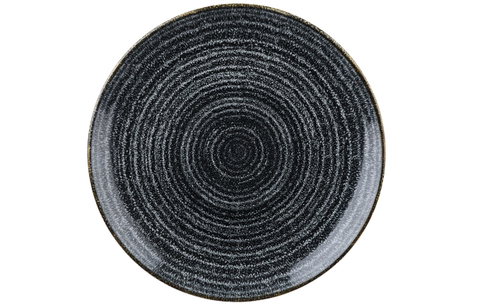 Assiette coupe plate charcoal black 21.7cm