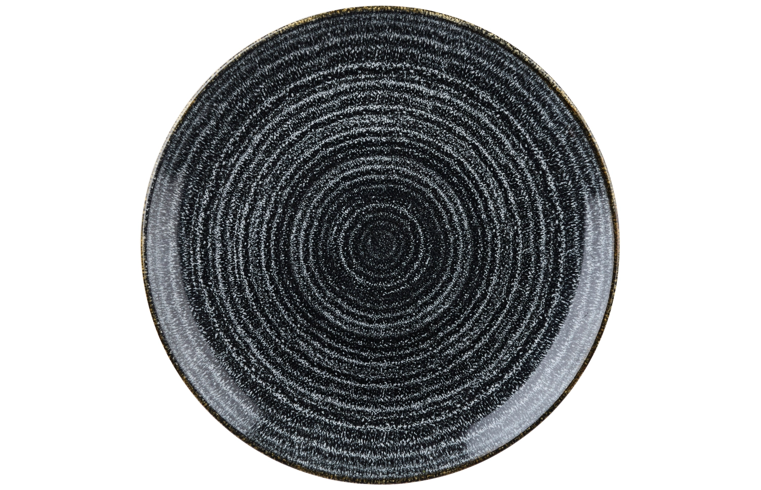 Assiette coupe plate charcoal black 28.8cm