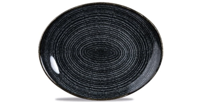 S.P. Homespun Charcoal Black Coupe Teller