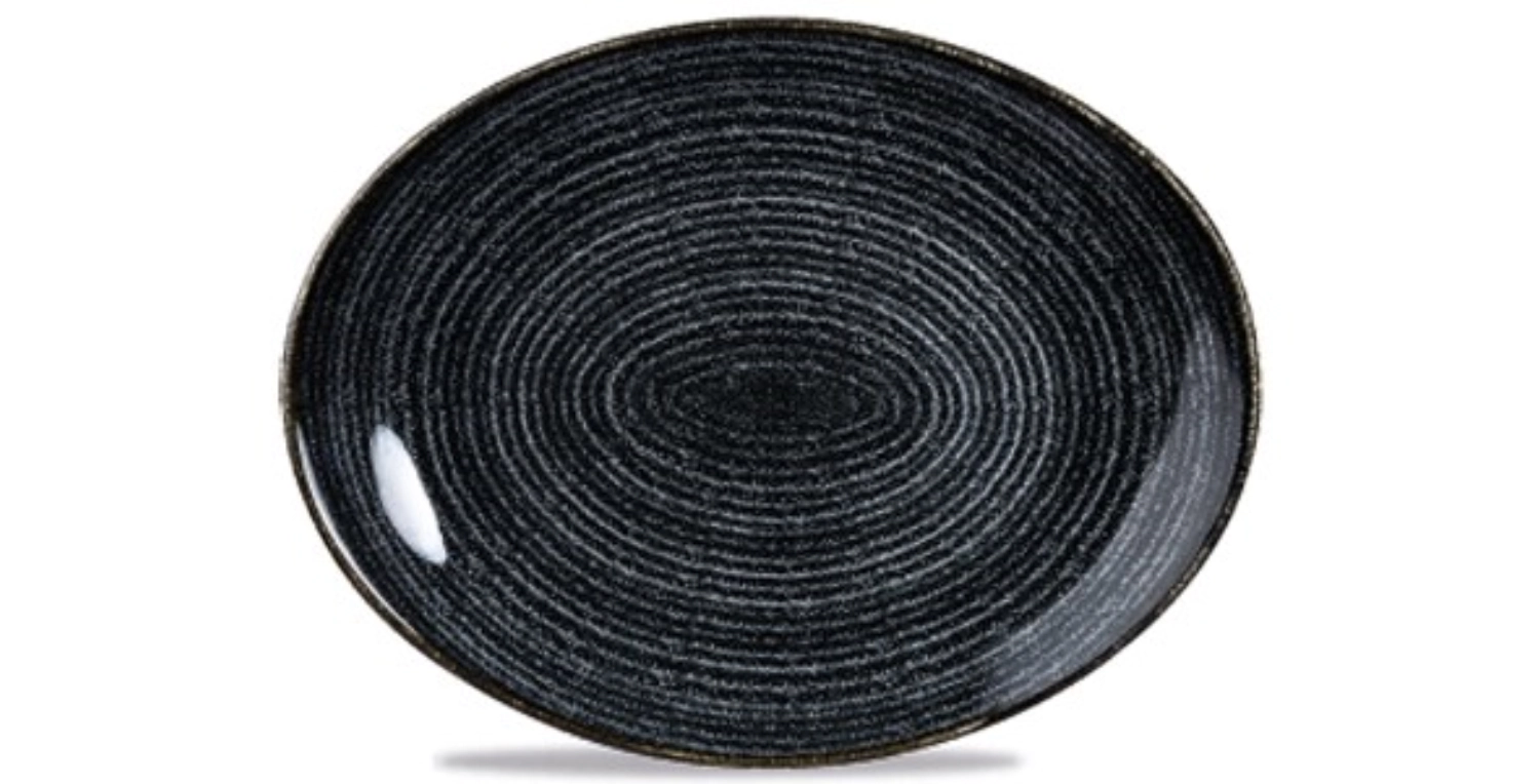 S.P. Homespun Charcoal Black Coupe Teller