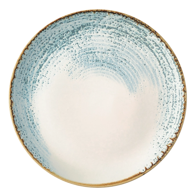 S.P. Homespun Accents Aquamarine Coupe Assiette plate