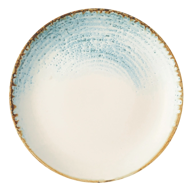 S.P. Homespun Accents Aquamarine Coupe Assiette plate