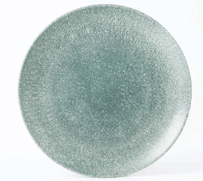 S.p. raku topaz blue coupe assiette plate 28.8cm