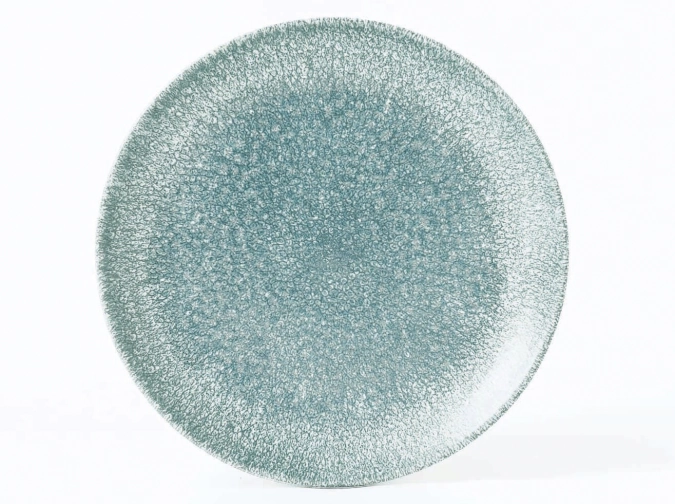 Assiette coupe plate topaz blue 16.5cm