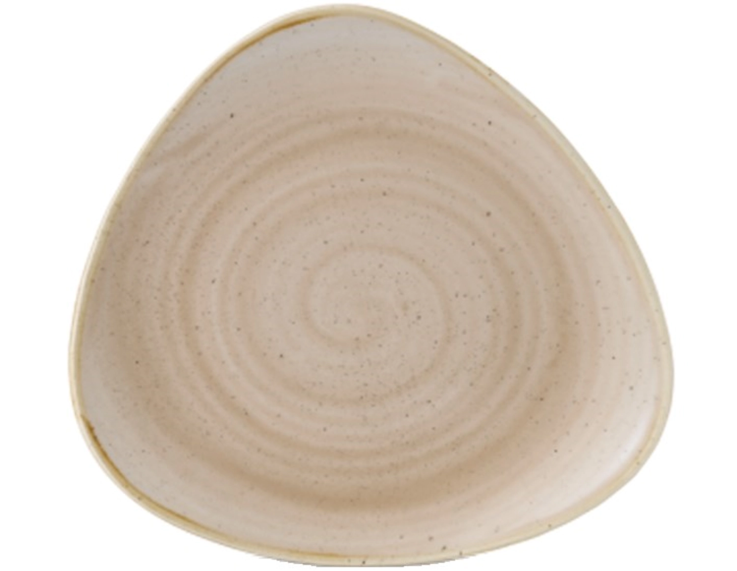 Stonecast nutmeg cream triangle assiette plate 19.2cm