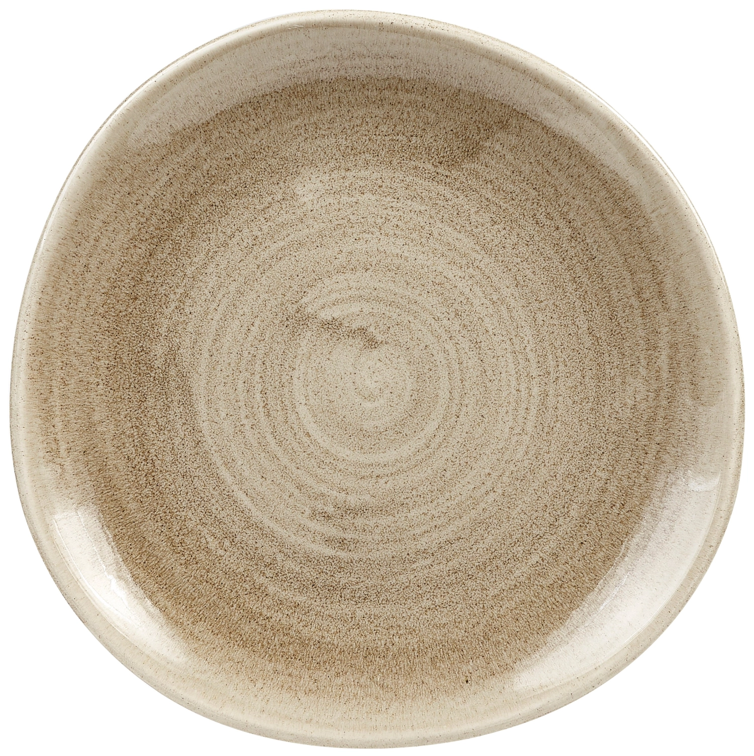 Assiette plate organic antique taupe 21cm