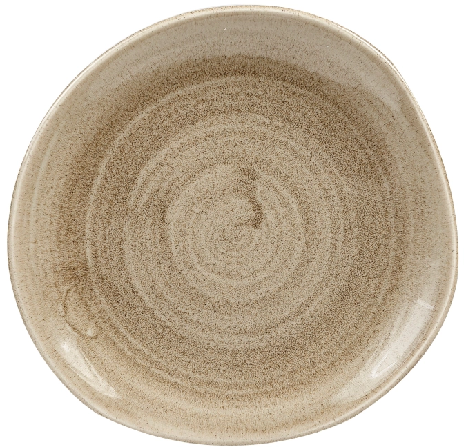 Assiette plate organic antique taupe 18.6cm