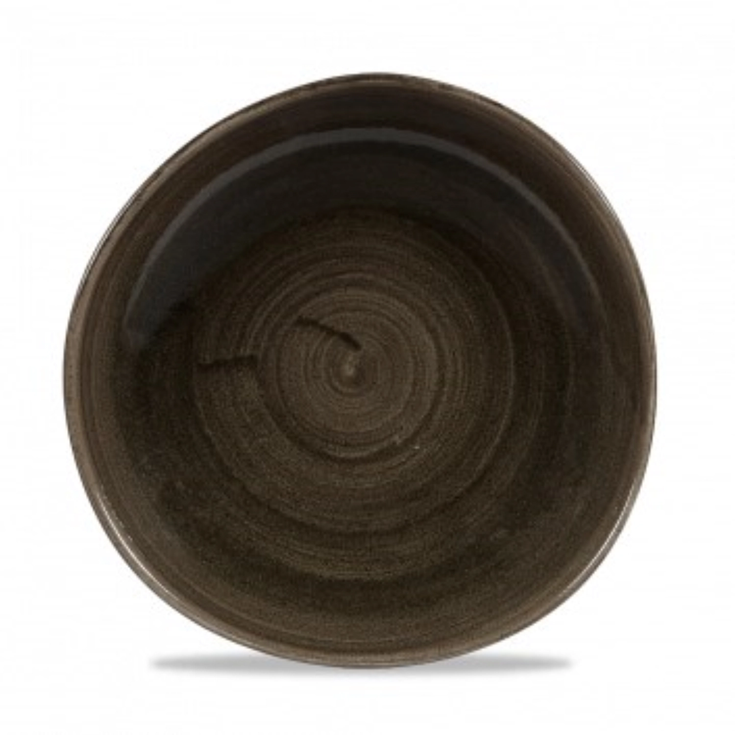 Stonecast patina iron black assiette plate organic 28.6cm