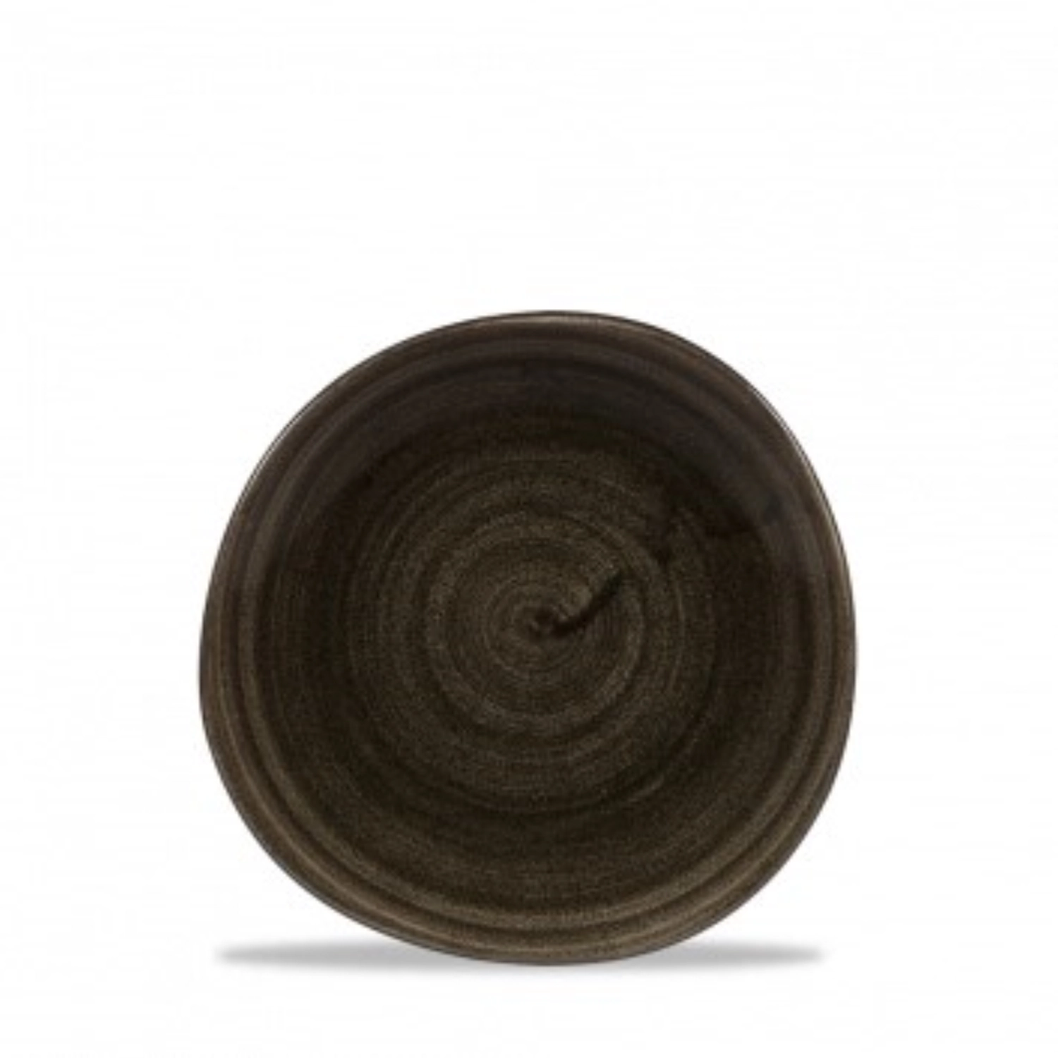 Assiette plate organic iron black 18.6cm