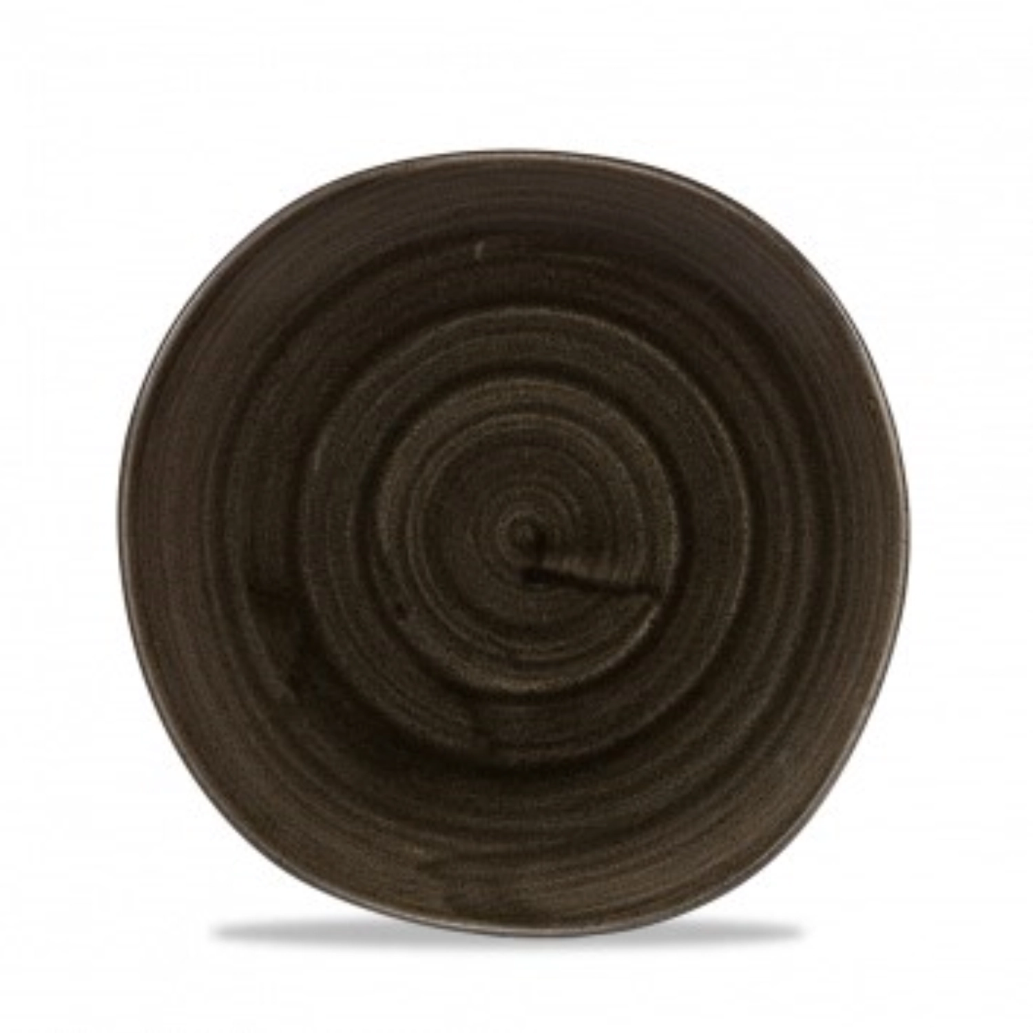 Assiette plate organic iron black 21cm