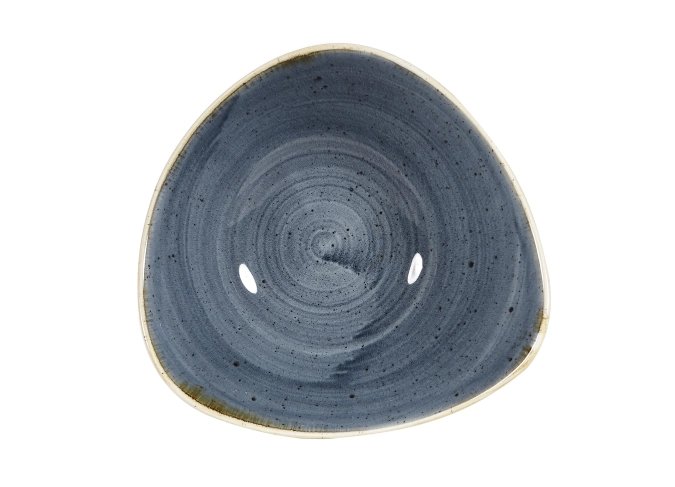 Stonecast blueberry triangle assiette creuse 23.5cm