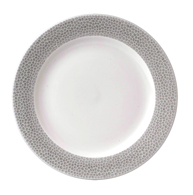 Assiette avec talon 23.4cm isla shale grey