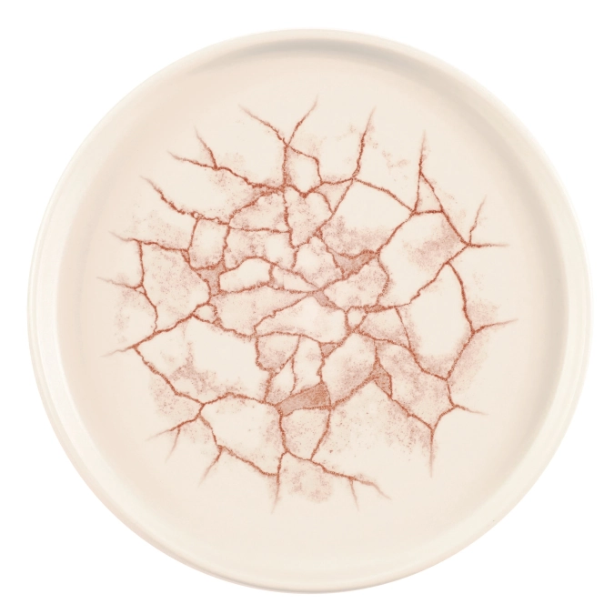 S.P. Kintsugi Coral Walled Assiette H