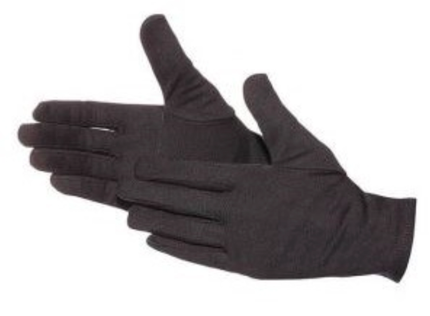 12 Paar Baumwoll-Handschuhe schwarz Gr.8