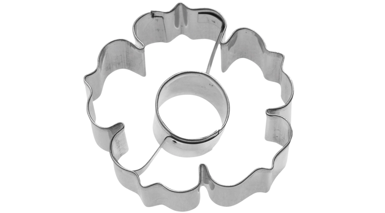 Emporte-pièce rosette avec cercle intérieur 2d, 5.5cm