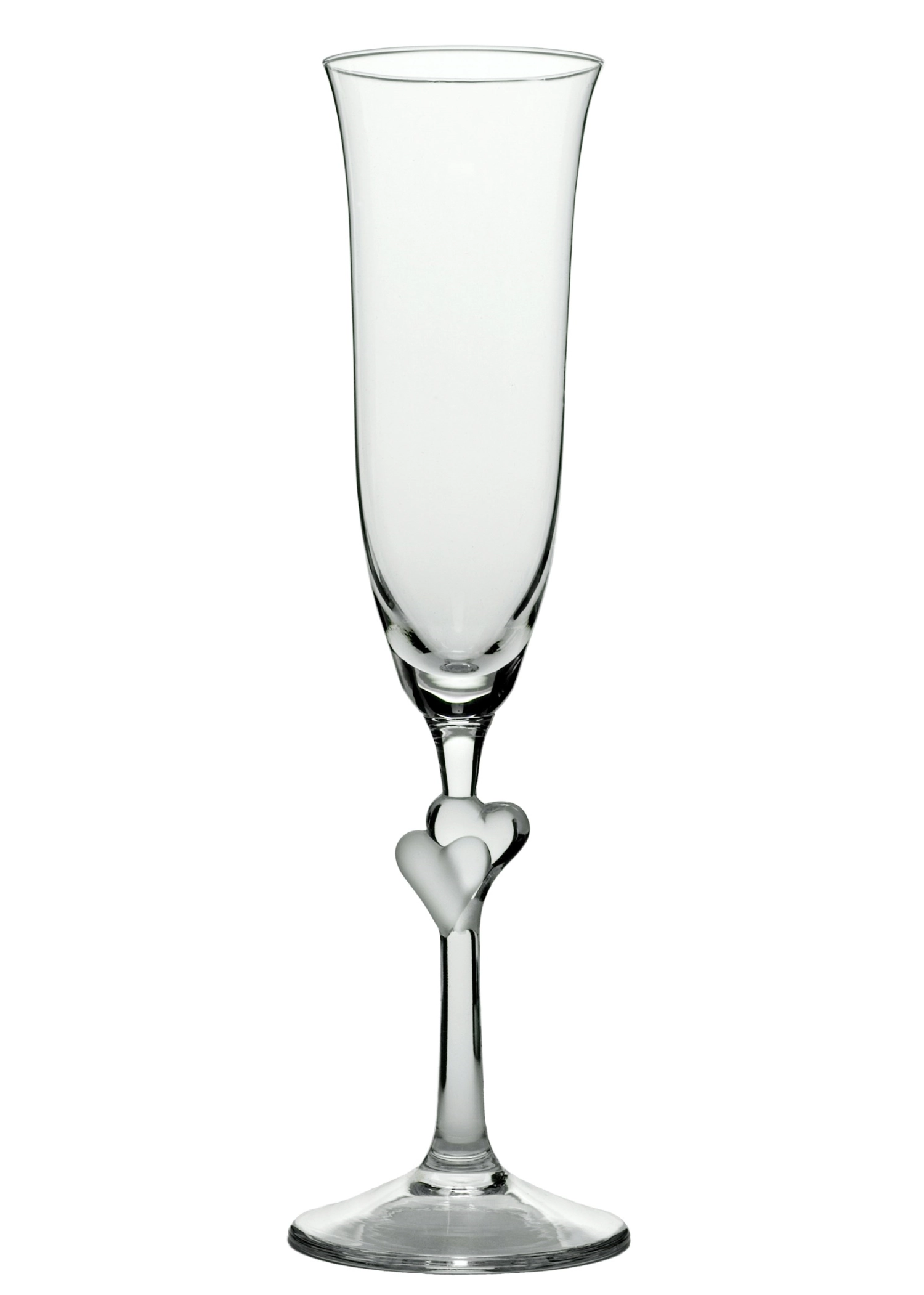 Lamour coupe à champagne avec cœurs satinés 175ml h242mm