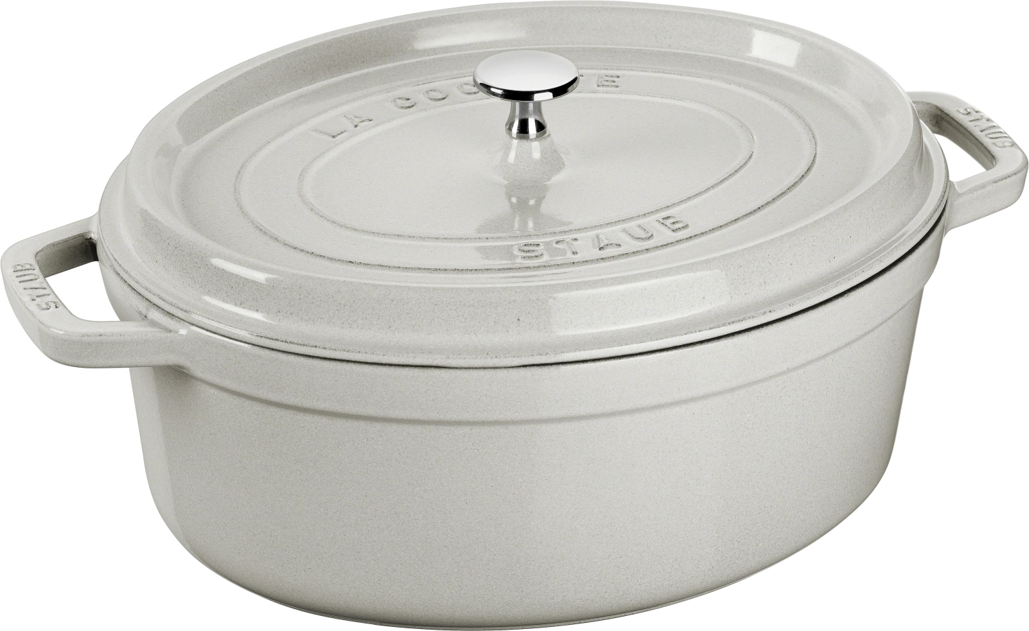 Cocotte 33 cm, ovale, truffe blanche, fonte 6.7l