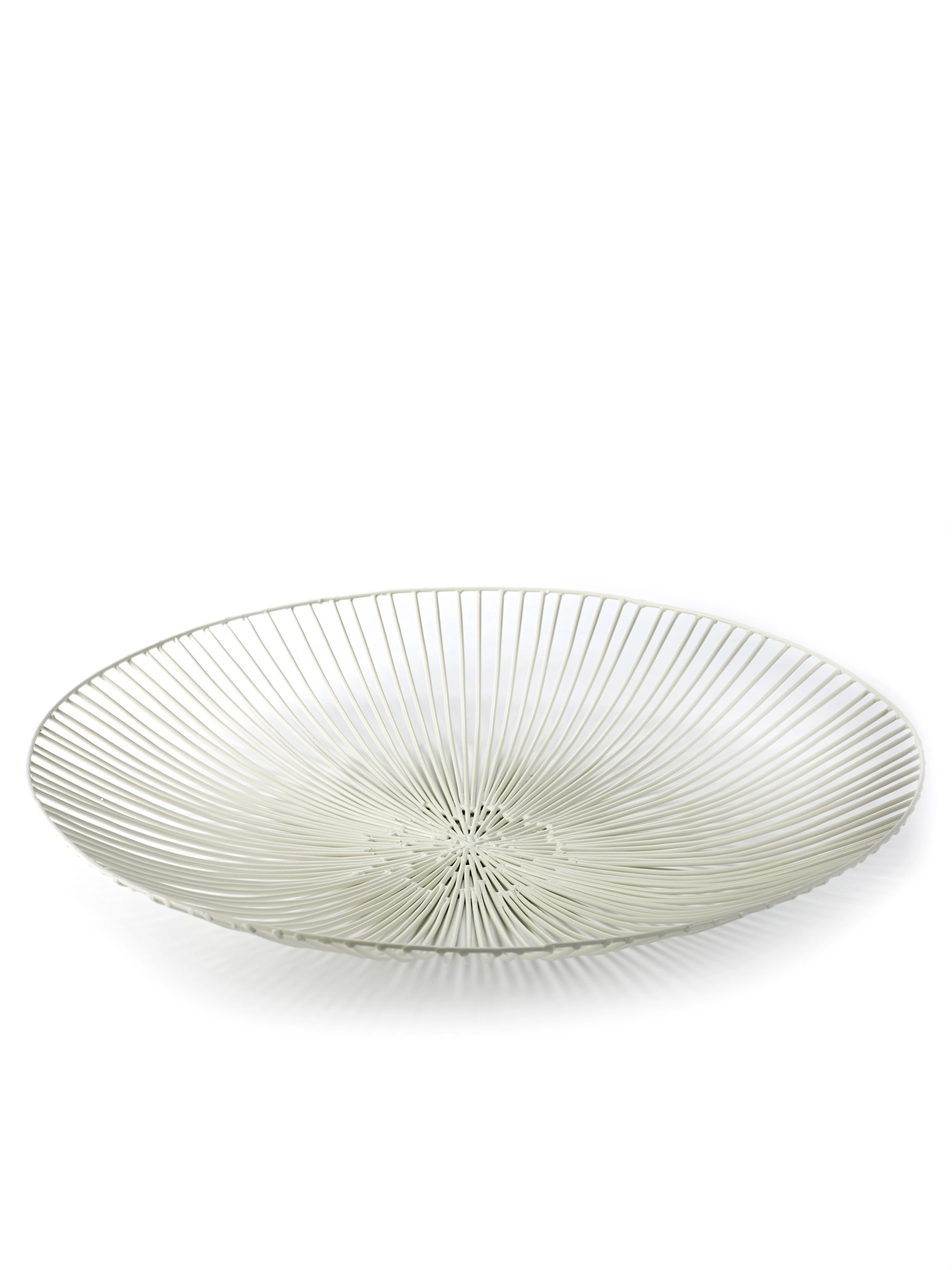 A. Sciortino Met. Sculp. Coupe plate Edo D50 H7 cm White