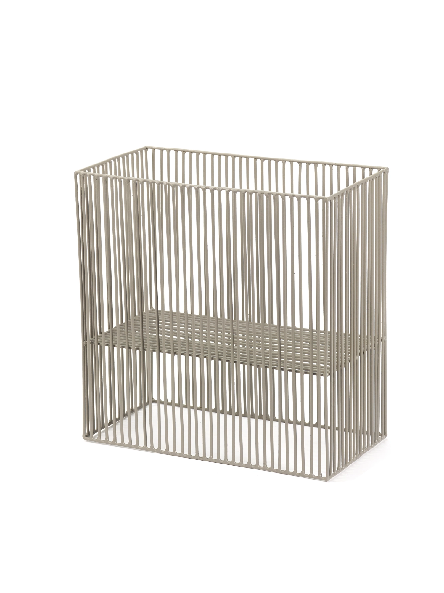 A. Sciortino Metal Sculptures Panier Turn 30X15X30cm Grey