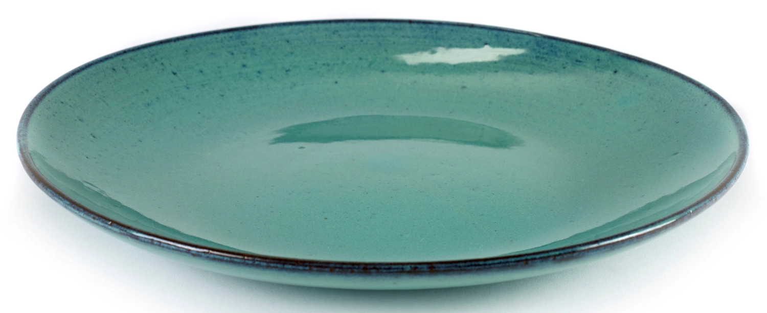 Pascale Naessens AQUA assiette, turquoise 28.5x4.5 cm