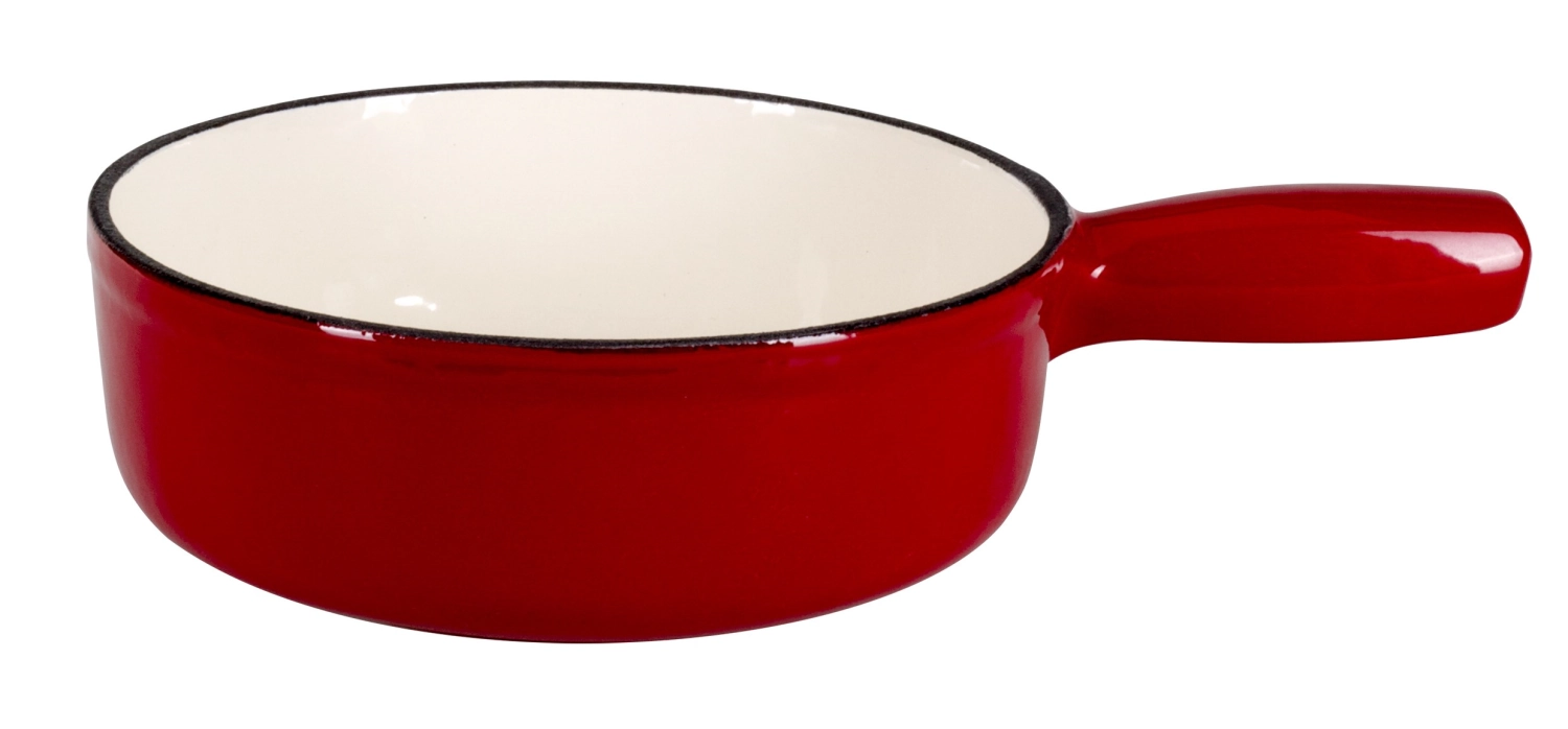 Caquelon en fonte, 16cm, 0.8l, rouge