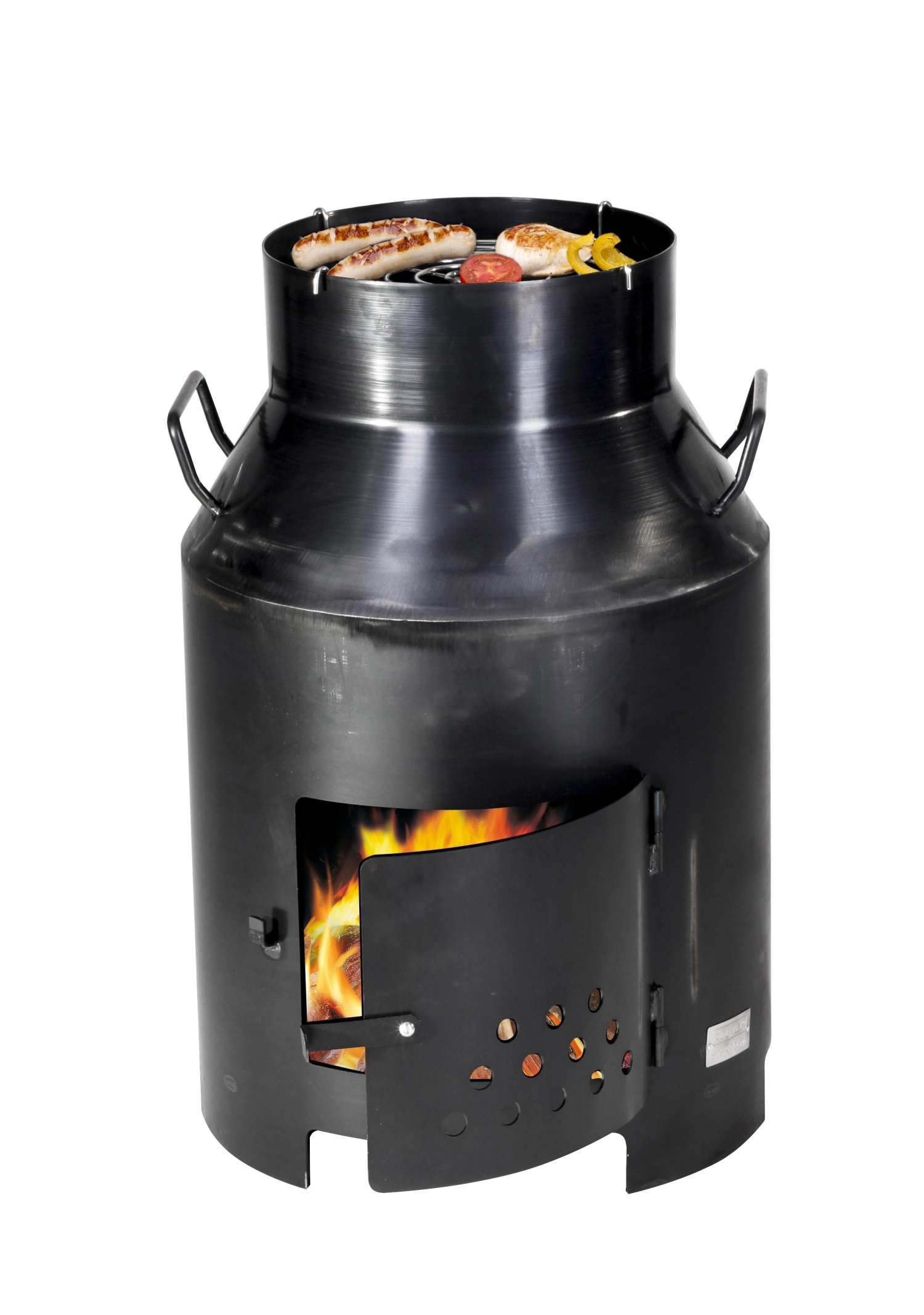 Fondue- und Grillofen Outdoor Milchbotte 6 lt. schwarz