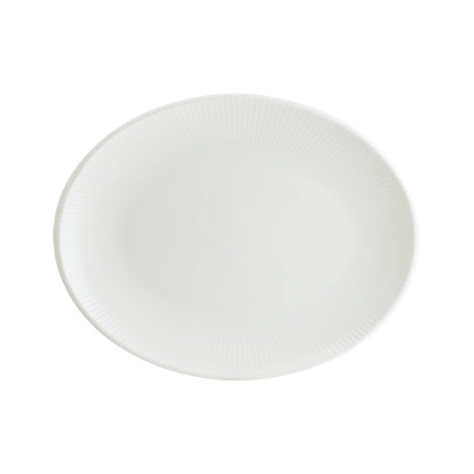 Iris White Moove assiette ovale 36x28cm