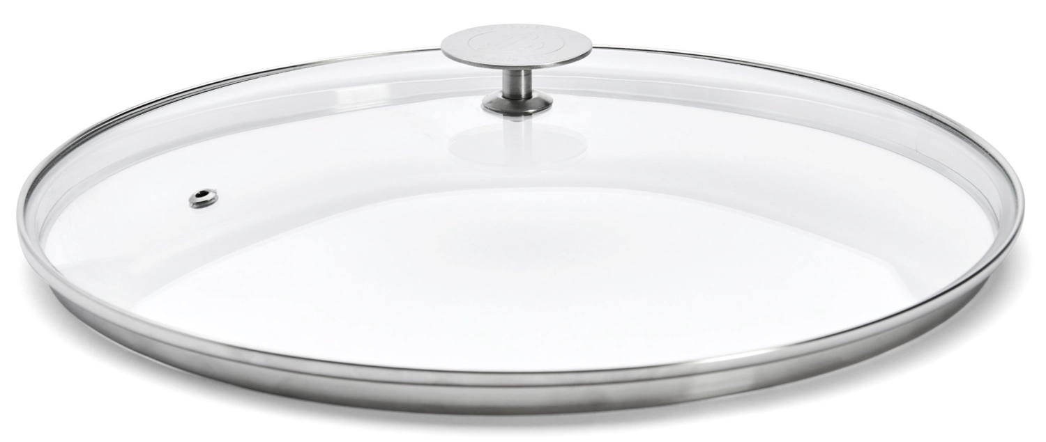 Achimy Loqy couvercle en verre bouton inox profond