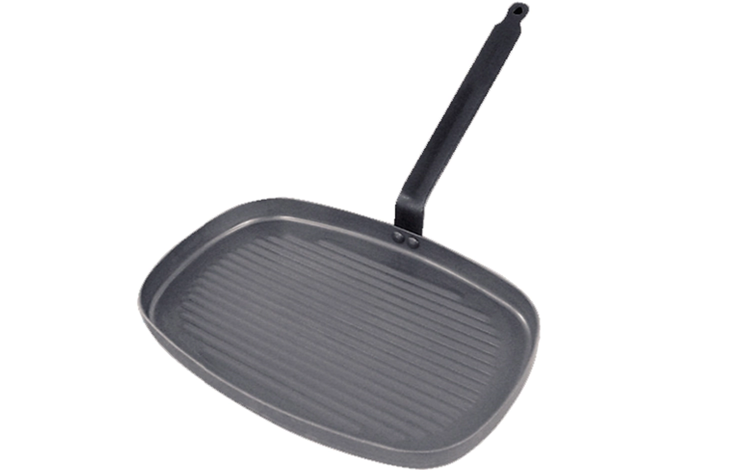 Poele grill rectang. queue f. 38x26cm